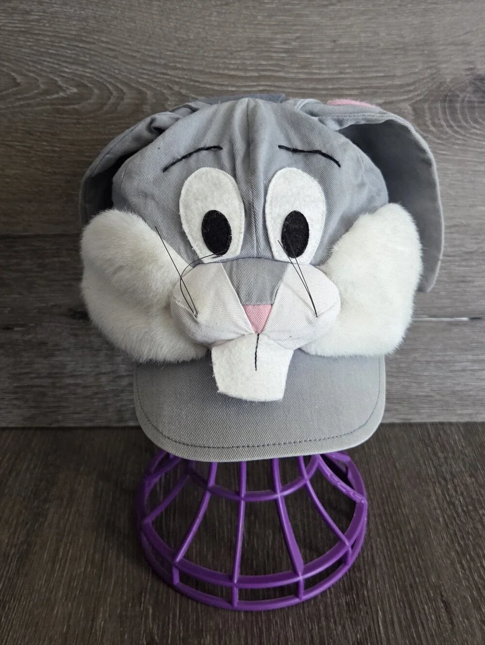 Looney Tunes Toppers 3D Hat Bugs Bunny Vtg 1989 Arbys Plush Snapback Youth Cap